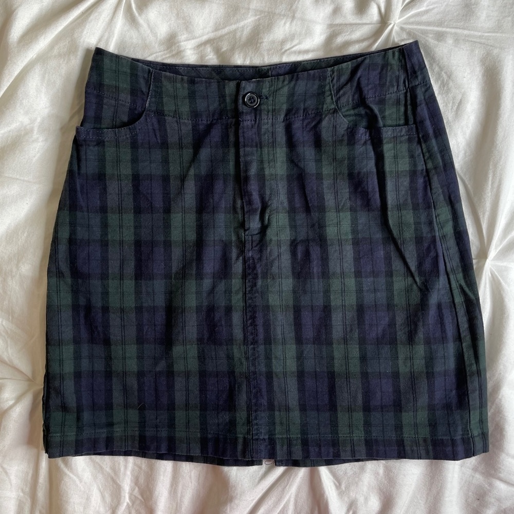 Brandy plaid mini skirt